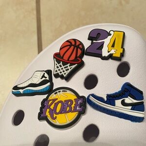 Bundle of Ten sets of Kobe Bryant Lakers Nike Basketball shoe Charms NEW IN PACK